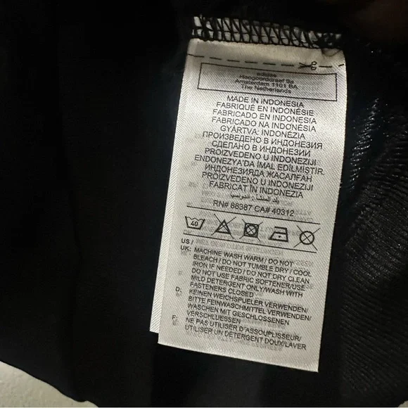 Adidas Women’s Size Large Black/White Striped Jacket and Pants Set. Brand New - Picture 8 of 11